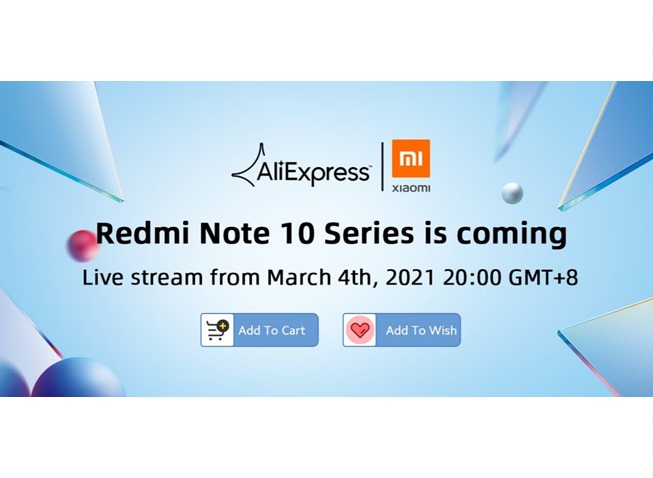 Мировая премьера смартфона Xiaomi Redmi Note 10 на AliExpress