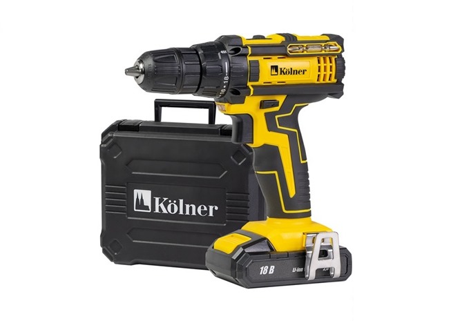 Аккумуляторная дрель-шуруповёрт Kolner стоит 4490₽ вместо 5290₽ в Эльдорадо