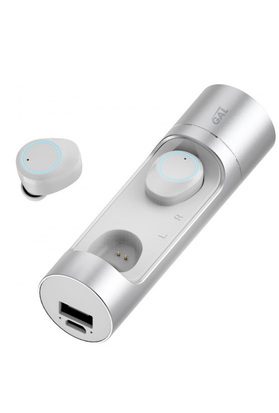 Беспроводные наушники с микрофоном Gal TW-8000 TWS White по классной цене