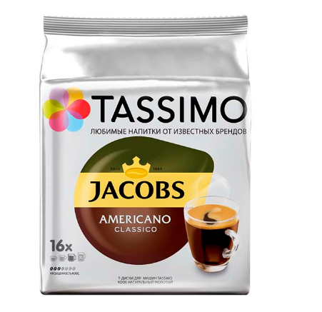 Кофе в капсулах Tassimo Jacobs Americano по отличной цене
