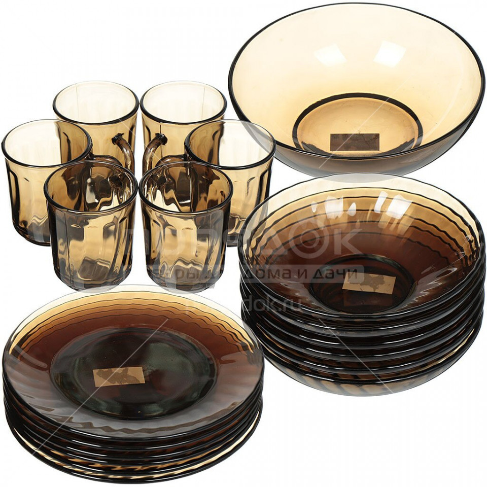 Низкие цены на сервизы из стекла в магазине Порядок