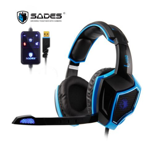 Скидка 30% на игровую компьютерную гарнитуру Sades LUNA