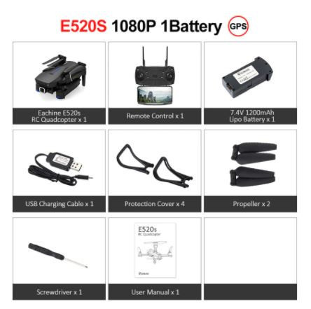 Скидка 55% на квадрокоптер Eachine E520S с GPS