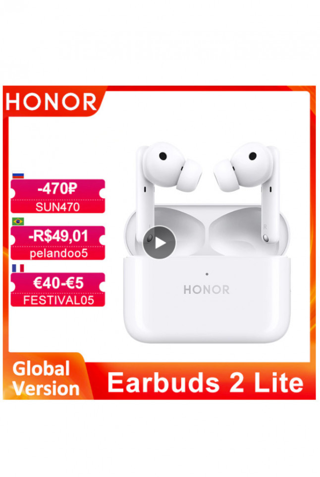 Скидка на беспроводные наушники HONOR Earbuds 2 Lite