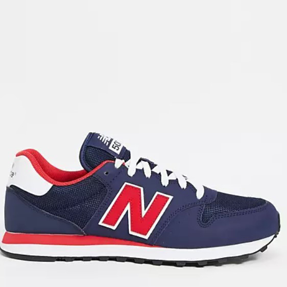 Тёмно-синие классические кроссовки New Balance 500 по хорошей цене