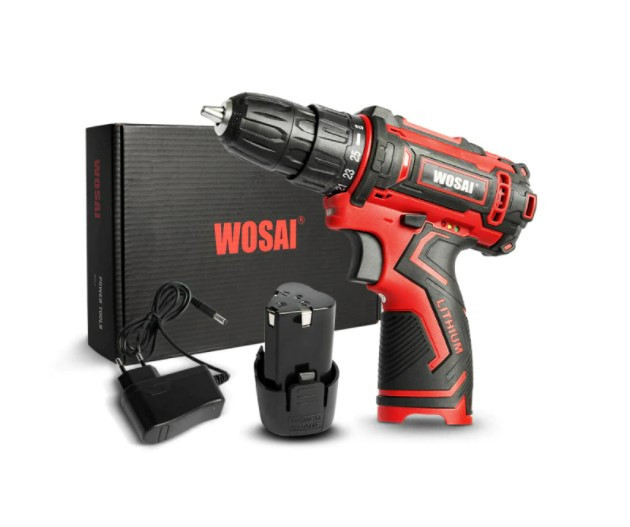 Аккумуляторная дрель WOSAI WS-3012 за полцены