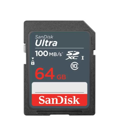 Карта памяти SDXC UHS-I SANDISK Ultra 64 ГБ по лучшей цене в Ситилинк