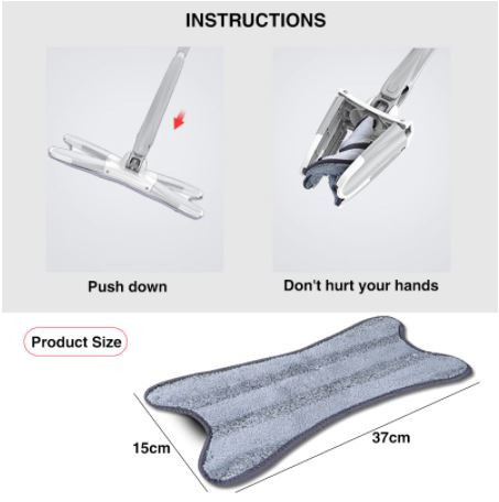 Крестовая швабра с 3 насадками из микрофибры с хорошей скидкой