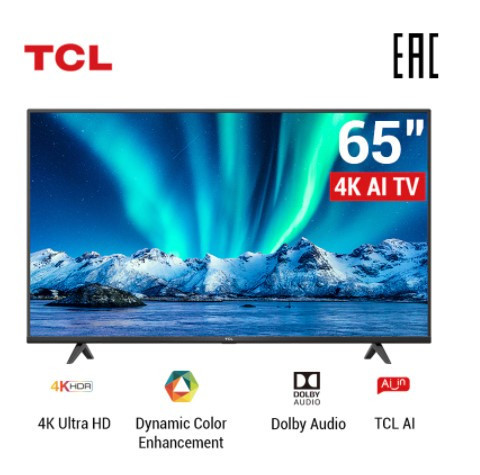 4K UHD Телевизор TCL 65P615 65" с хорошей скидкой