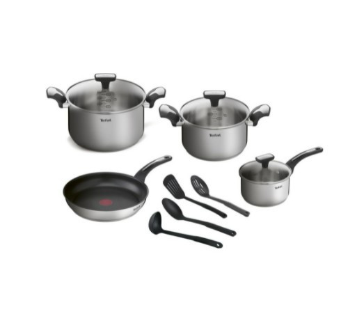 Набор посуды Tefal Emotion E300SB74, 11 предметов по низкой цене