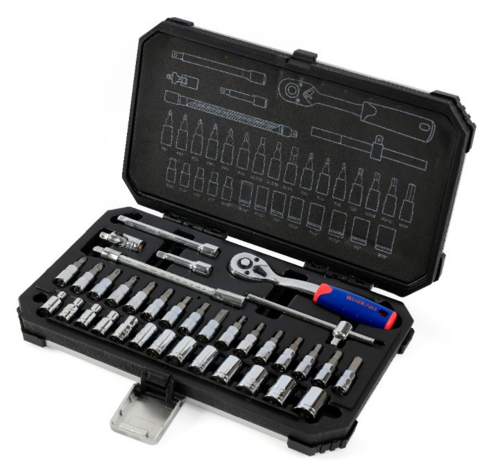 Набор торцевых ключей 1/4 WORKPRO W003053A с хорошей скидкой