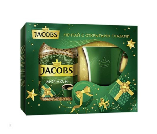 Подарочный набор Кофе Jacobs Monarch с кружкой за 252₽