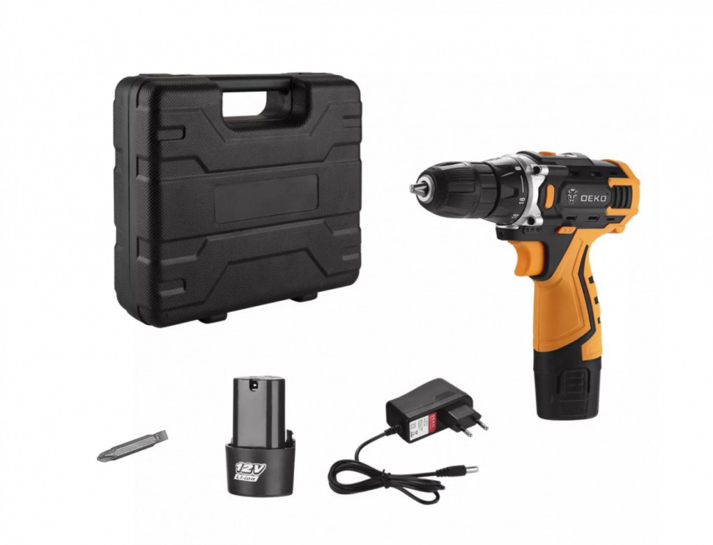 Аккумуляторная дрель-шуруповёрт DEKO Banger 12V SET 3 с отличной скидкой