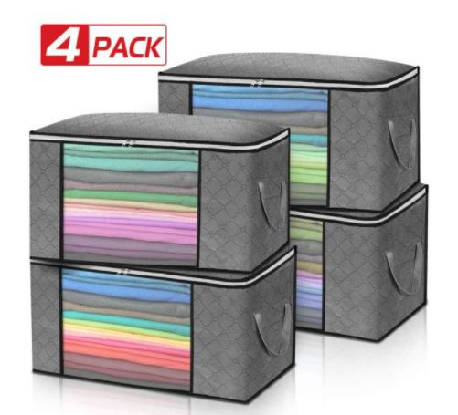 Набор складных сумок для одежды из 4шт со скидкой