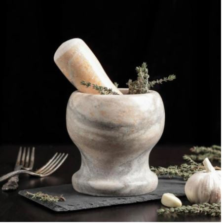 Ступка с толкушкой из натурального камня по низкой цене