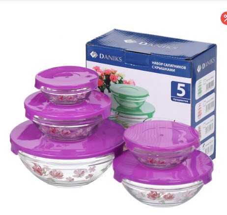 Салатники с крышками Daniks