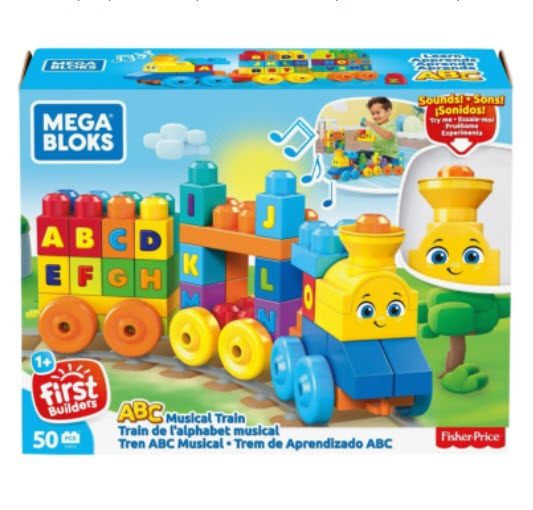 Конструктор Mega Bloks First Builders FWK22 «Обучающий поезд Алфавит»