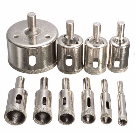 Набор коронок из быстрорежущей стали с алмазным покрытием