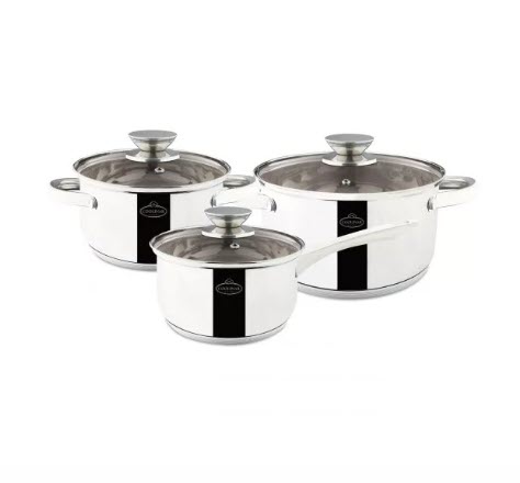 Набор посуды Coolinar 6 предметов из нержавеющей стали