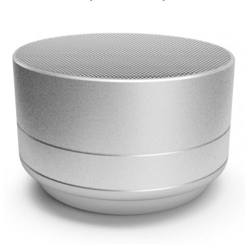 Портативная колонка W.O.L.T. WBS-104 серебристый