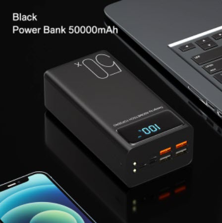 Внешний аккумулятор ASOMETECH 50000 мАч