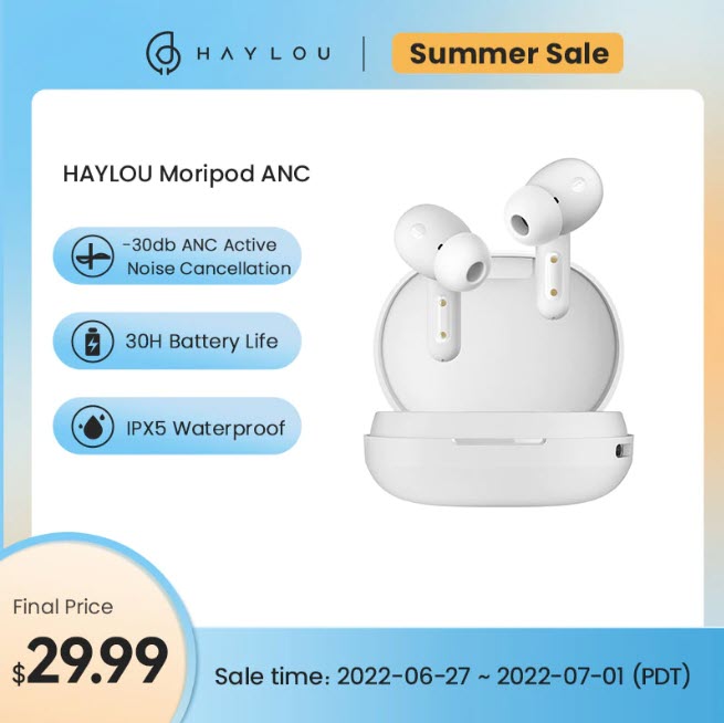 Беспроводные наушники HAYLOU MoriPods ANC