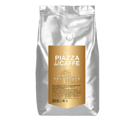 Кофе в зернах PIAZZA del CAFFE Crema Vellutata