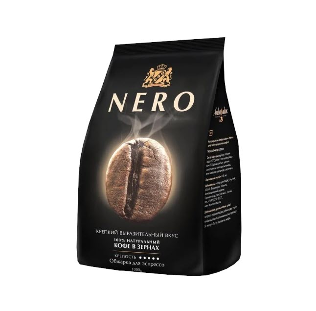 Кофе в зёрнах Ambassador Nero, 1000 гр