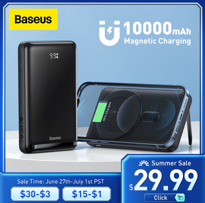 Магнитное беспроводное зарядное устройство Baseus