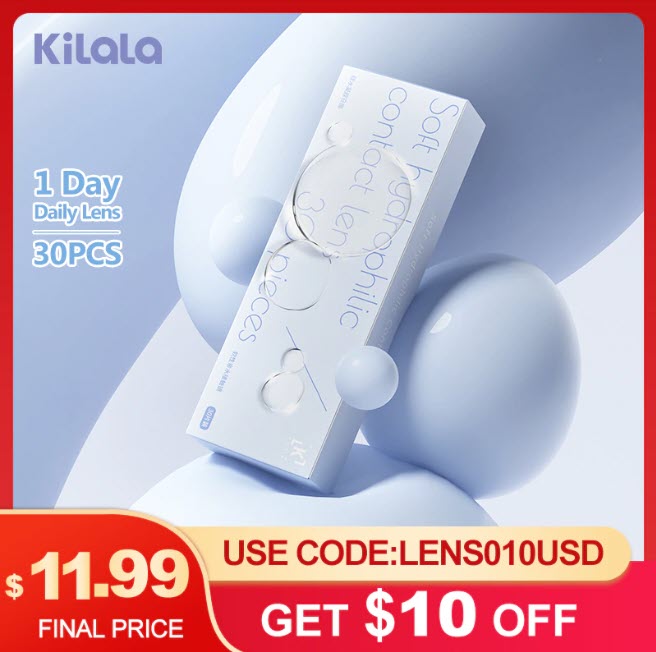 Силиконовые гидрогелевые контактные линзы Kilala, 30 шт.