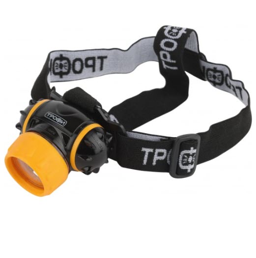 Светодиодный налобный фонарь ТРОФИ GB302 7xLED