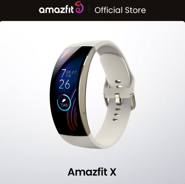 Умные часы Xiaomi Amazfit X с изогнутым экраном и титановым корпусом