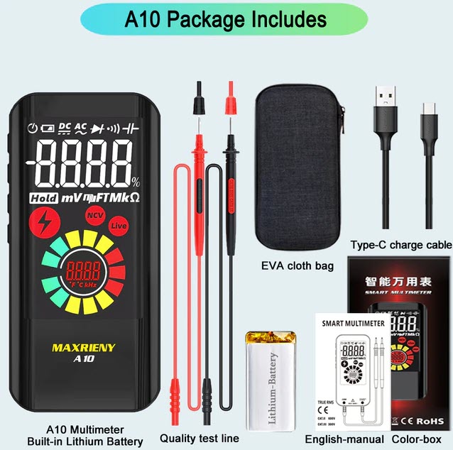 Цифровой мультиметр MAXRIENY A10