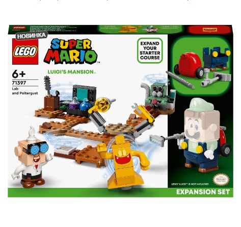 Конструктор LEGO Super Mario 71397 Дополнительный набор Luigi’s Mansion: лаборатория