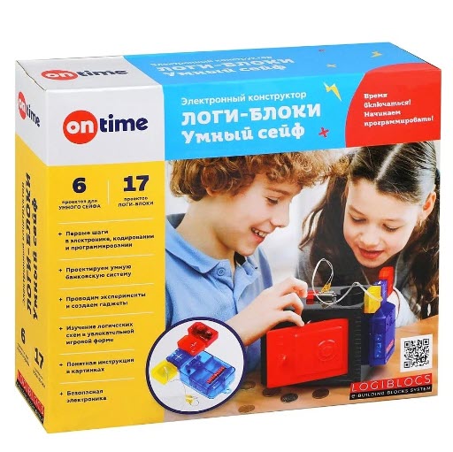 Конструктор On Time 45040 ЛОГИ-БЛОКИ Умный сейф