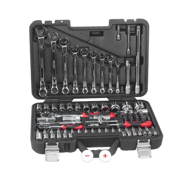 Набор инструментов Gigant Professional 1/2" и 1/4" 82 предмета