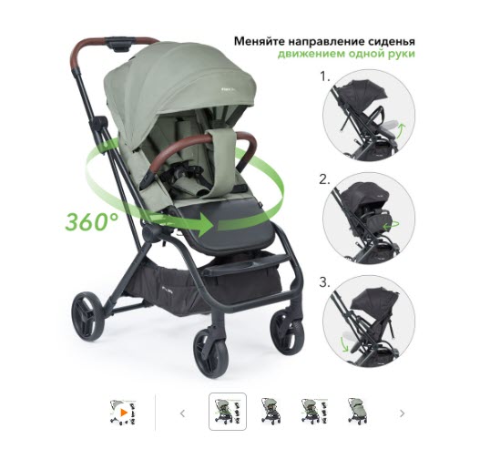 Прогулочная коляска Happy Baby Flex 360