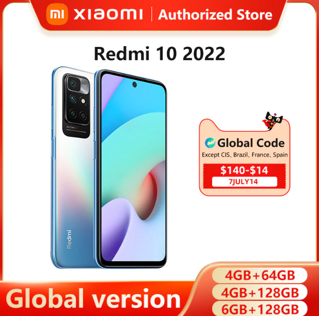 Смартфон Xiaomi Redmi 10 4/64Гб