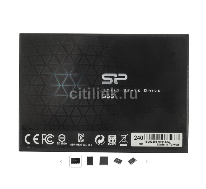SSD накопитель Silicon Power Slim S55 240 Гб SP240GBSS3S55S25