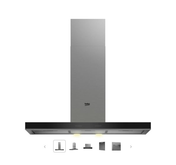 Встраиваемая вытяжка Beko BHCB93640BH