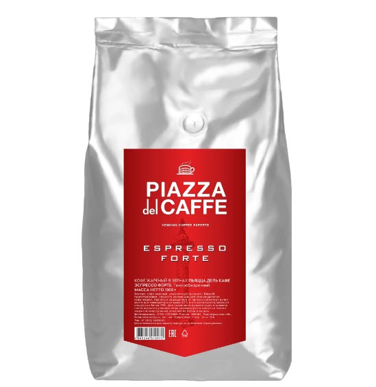Кофе в зёрнах Piazza del Caffe Espresso Forte, 1 кг