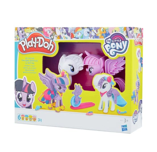 Масса для лепки Play-Doh Принцесса Твайлат Спаркл и Рарити: модное развлечение (B9717)