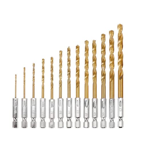 Набор сверл Newshark из быстрорежущей стали с титановым покрытием