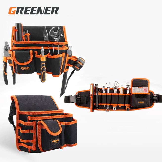 Различные поясные органайзеры для инструментов GREENER