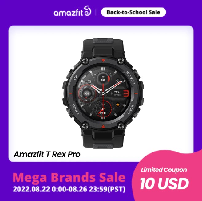 Смарт-часы Amazfit Trex Pro со скидкой на распродаже