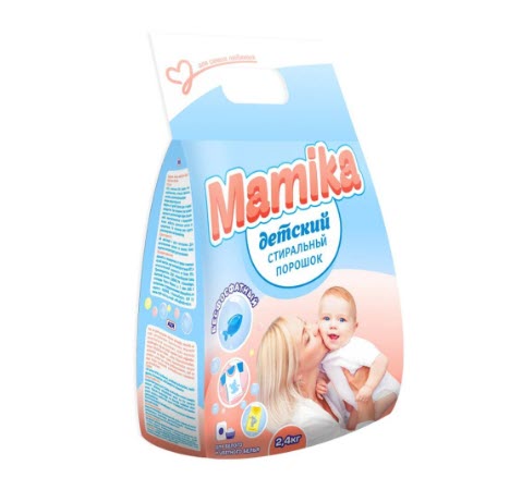 Стиральный порошок 2.4 кг, для цветного белья Mamika