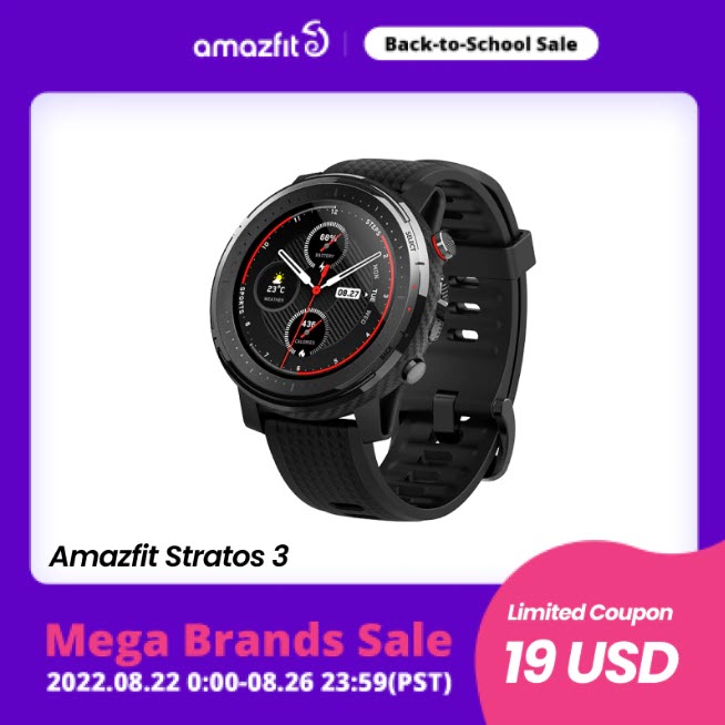 Умные часы Amazfit Stratos 3 со скидкой на распродаже