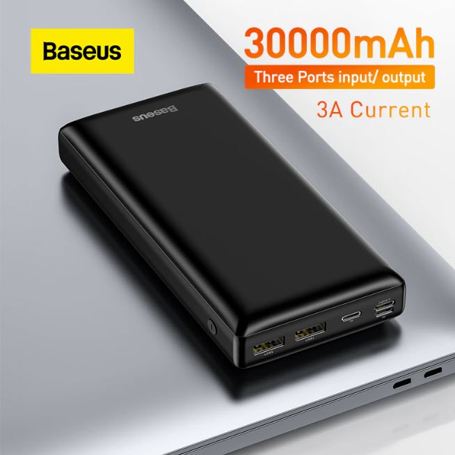 Внешний аккумулятор Baseus 30000 мАч, USB C