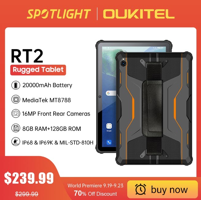 Планшет Oukitel RT2 защищённый