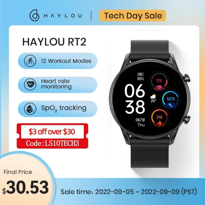 Умные часы HAYLOU RT2